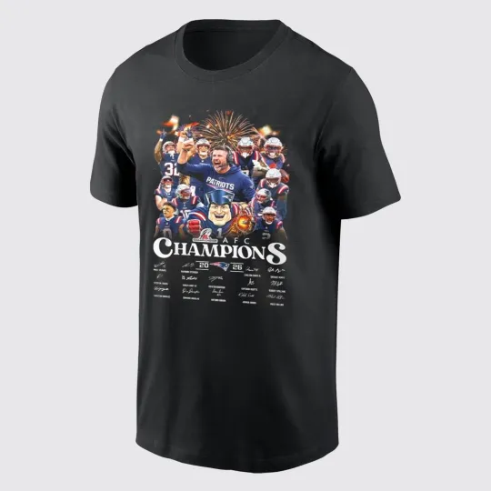 Discover England Patriots Champions 2026 Signature Shirt
