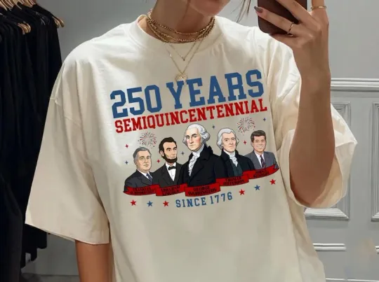 Discover 250 Years Semiquincentennial Since 1776 Patriotic 4th Of July Tshirt