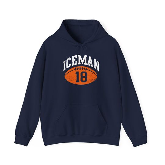 Discover Iceman 18 Chicago Football Hoodie | Ice Themed Team Design