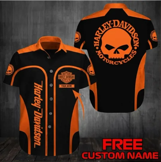 Discover Personalized Haarleyy Daviidso'n 3D Printed Hawaiian Shirt Unisex S - 5XL