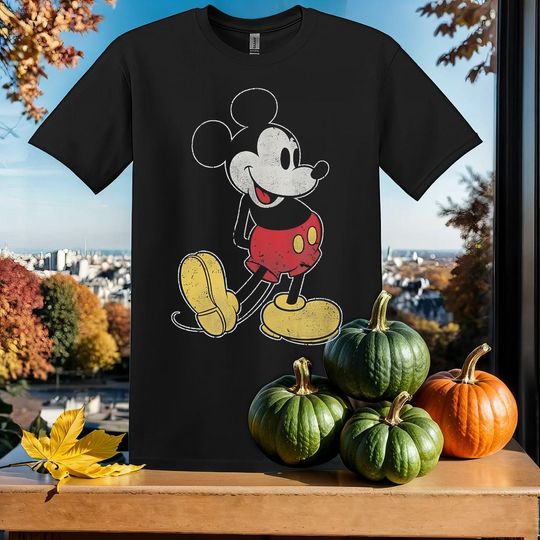 Discover Retro Mickey Mouse Fade T-Shirt, Gift For Friends