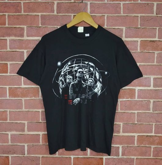Vintage Depeche Mode Alternative Rock Band Concert T-shirt