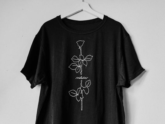 Discover Depeche Mode Violator Album Rose T-Shirt for Men and Women