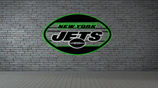 Discover New York Jets, Sports Team Sign, Metal LED Sign, Jets Sports Fan Sign, LED Lighting Sign, Wall Art Design ,Garage, Mancave Decor