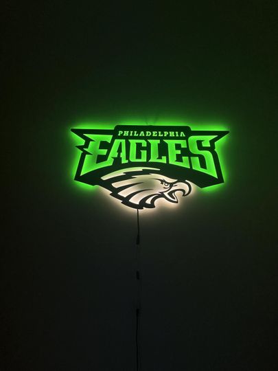 Philadelphia Eagles Metal Sign Football Man Cave Decor