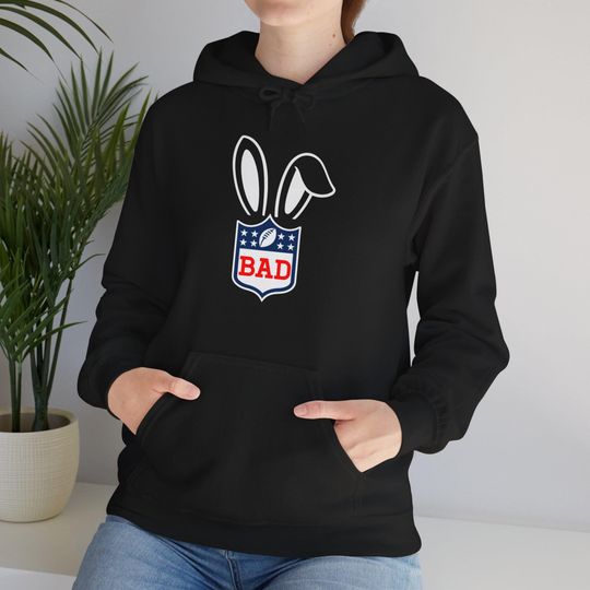 Discover Bad football Hoodie | Super Bowl LX Puerto Rico Flag Back | Bunny Ears