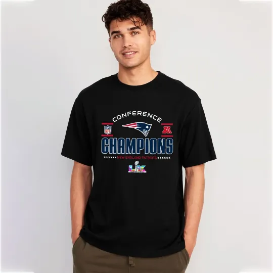 Discover New England Patriots AFC Conference Champions 2025 T-Shirt
