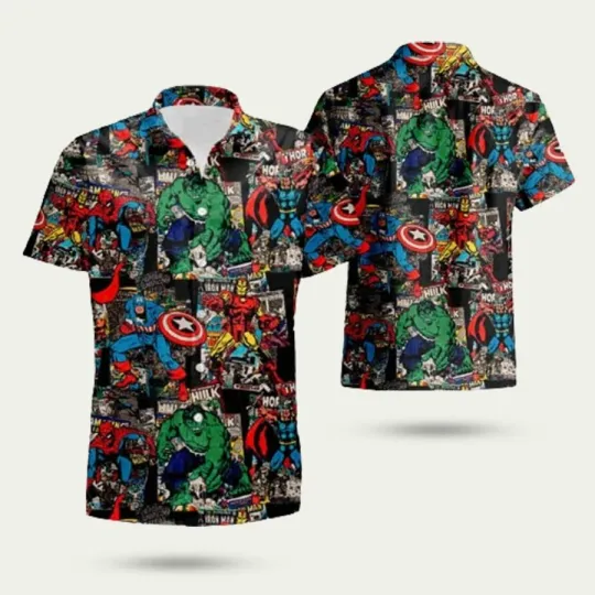 Discover Super Heros Marvel Hawaiian Shirt
