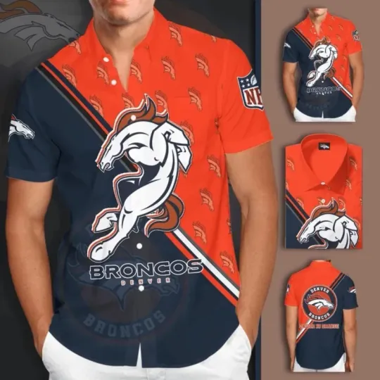 Discover Denver Football Fierce Spirit Hawaiian, Gift For Fans, Gift For Friends