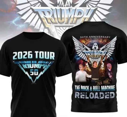 Discover 2026 Tour Triumph 50th Anniversary 3D T-Shirt