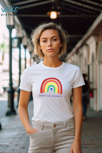 Discover Don't Say DeSantis Rainbow T-Shirt, Say Gay, Florida Say Gay Shirt, It's OK to Say Gay