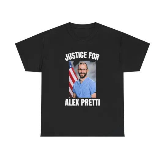 Discover Justice for Alex Pretti T-Shirt – Protest Support Graphic Tee