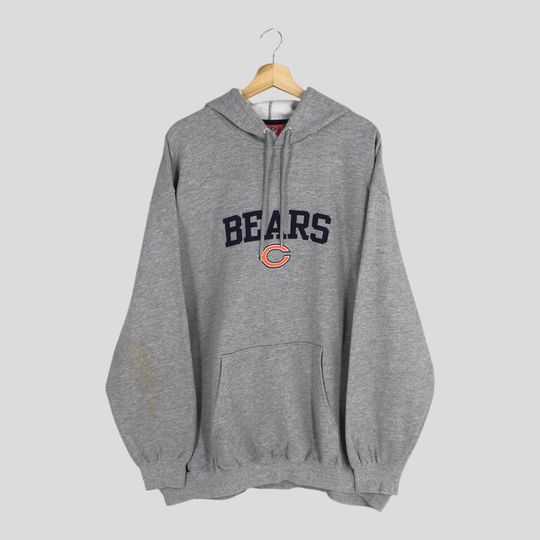 Vintage Chicago Bears football Hoodie Sweatshirt 2XLarge Chicago Bears Crewneck Bears American Football Jumper Da Bears Sweater 2XL