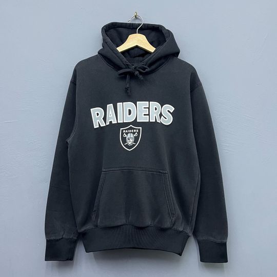 Vintage Y2K Oakland Raiders football Hoodie Size Medium