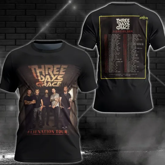 Discover New Three Days Grace Alienation Tour 2026 Gift For Fans
