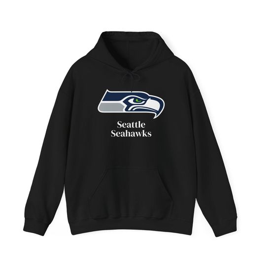 Seattle Seahawks Logo Hoodie | football Team Pullover, Seahawks Hoodie, football Hoodie, Comfortable Seahawks Hoodie