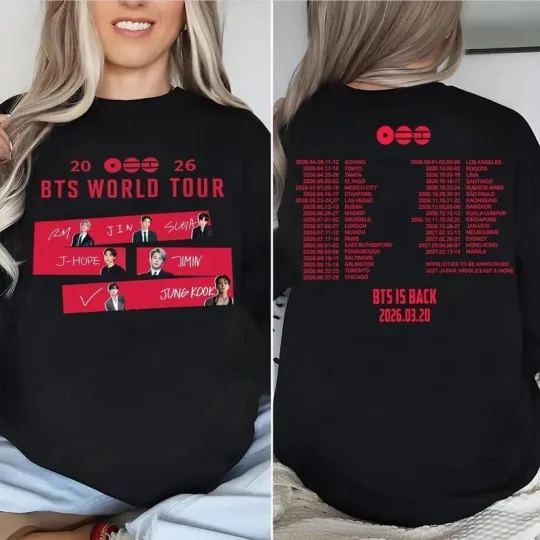 Discover NEW!!! Boy Band BTS T-Shirt, Retro BTS World Tour 2026 Merch Gifts