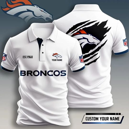 Denver Broncos Men Polo Shirt