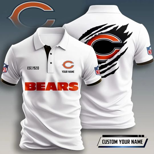 Chicago Bears Men Polo Shirt