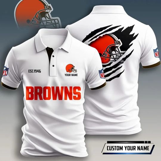 Cleveland Browns Men Polo Shirt