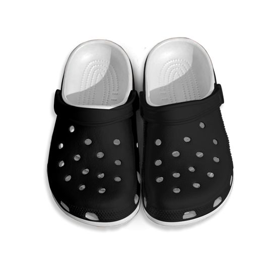 Classic Lined Clogs Fuzzy Slippers Black Comfort Shoes
