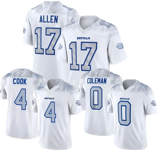 2025 Men's Josh Allen #17 James Cook #4 Rivalries Series Football Jersey