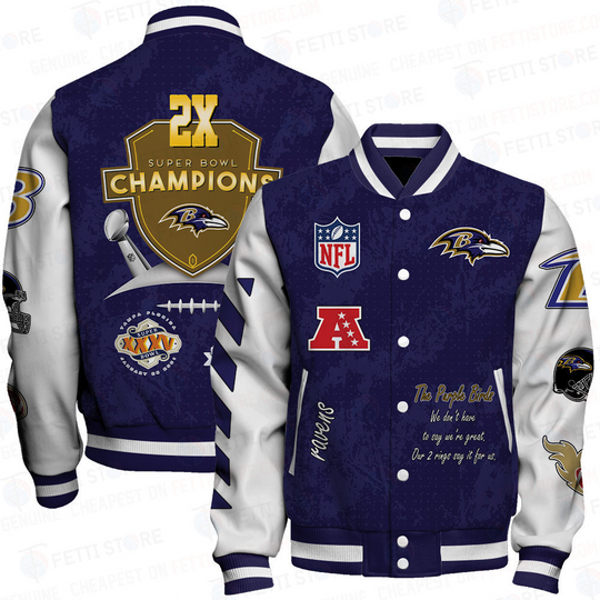 Seattle Seahawks X Champions Print Baseball Jacket