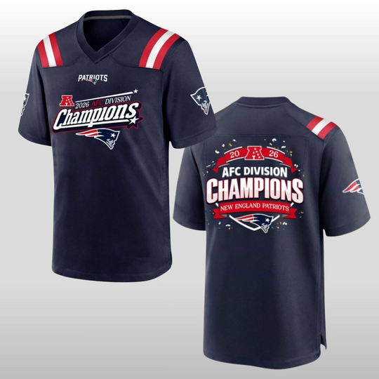 Discover 2026 NE Patriots AFC East Champions Football Jersey