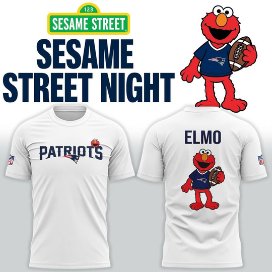 New England Patriots x Sesame Street Night 2026 T-Shirt