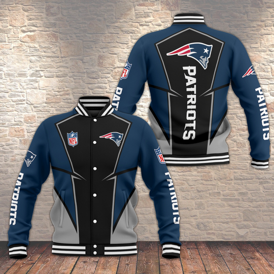 Discover New England Patriots Baseball Jacket
