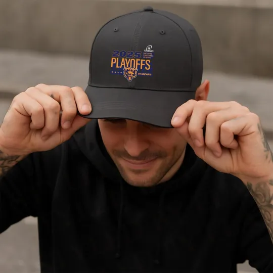 Chicago Bears Da Bears 2025 football Playoffs Ready Baseball Cap