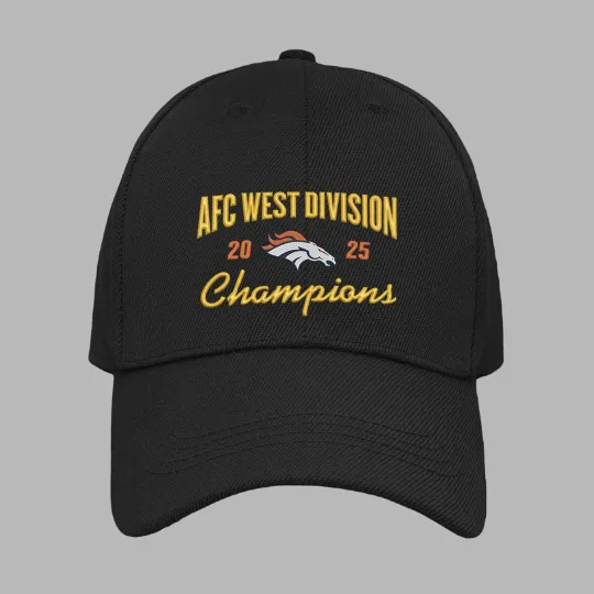 Denver Broncos 2025 Afc West Division Champs Baseball Cap