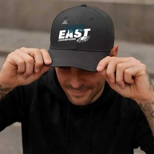 Philadelphia Eagles NFC East 2025 Back To Back Champions Baseball Cap