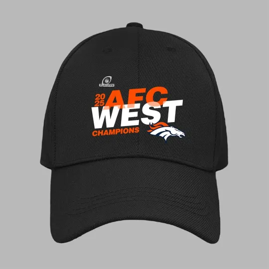 Denver Broncos 2025 AFC West Division Champions HBaseball Cap