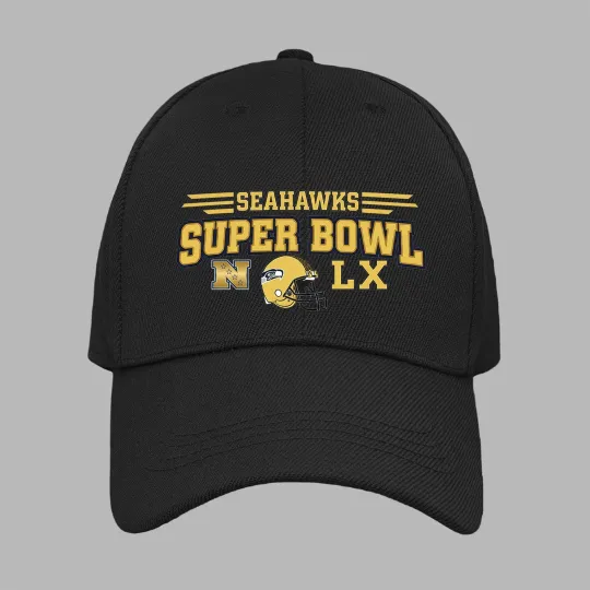 Seattle Seahawks Super Bowl LX Champions 2026 Baseball Cap