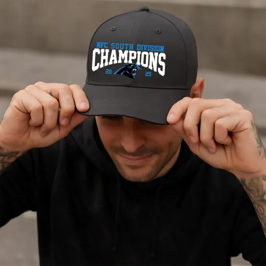 Carolina Panthers 2025 NFC South Champions Baseball Cap