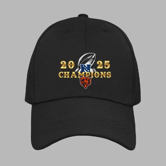 Chicago Bears 2025 NFC Champions Baseball Cap