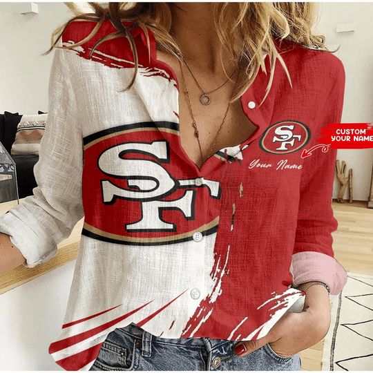 San Francisco 49ers Personalized Woman Shirt