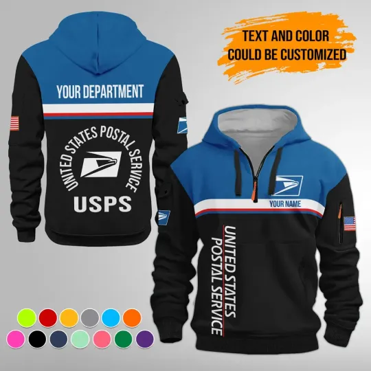 Discover Personalized Name Love Postal Workers Tactical Hoodies