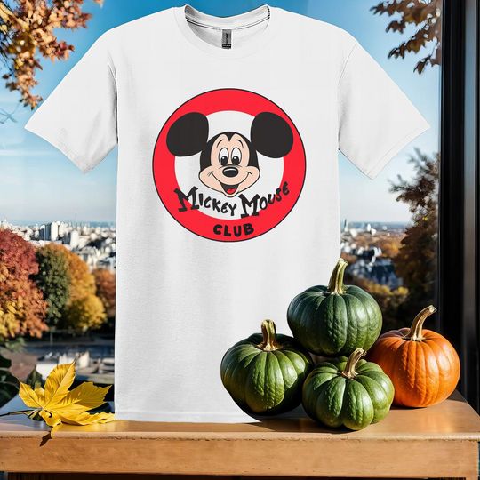 Discover Disney 100 Mickey Mouse Club Logo T-Shirt Tshirt T Shirt Hoodie Unisex Men Women Kids (S-5XL) | Gildan Top for Boys & Girls SX36