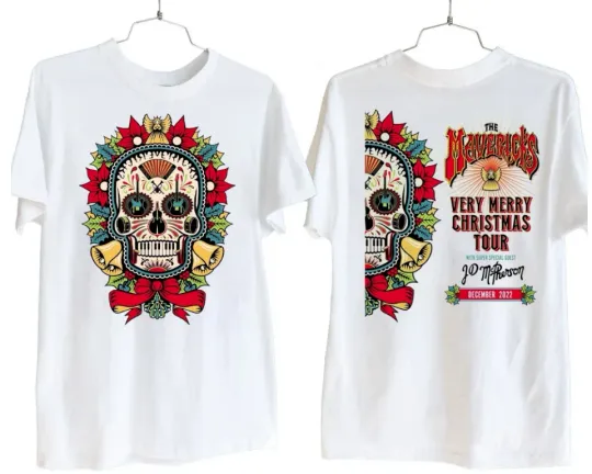 2022 The Mavericks A Very Merry Christmas Tour Double Sided T-Shirt