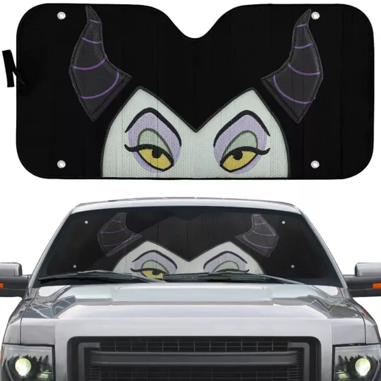 Maleficent Car Sun Shade, Sleeping Beauty Movie Car Sun UV Protection