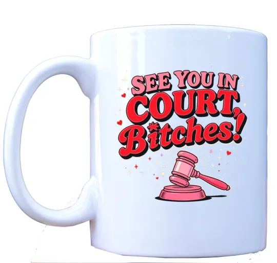 Discover See You in Court Mug - Funny Lawyer Coffee Cup for Attorneys and Legal Fans