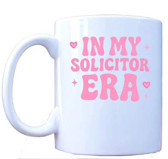 Discover In My Solicitor Era Mug Funny Lawyer Gift for Attorneys
