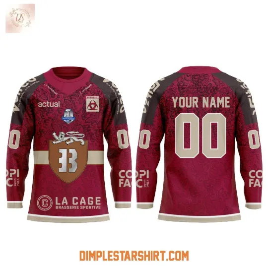 Discover Custom Boxers de Bordeaux Notre Ville Notre Blason Notre Armure Hockey Shirt