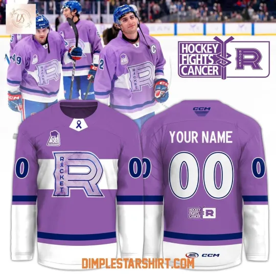 Discover Custom Laval Rocket x Hockey Fights Cancer 2025 Hockey Shirt Men's Fan Gear