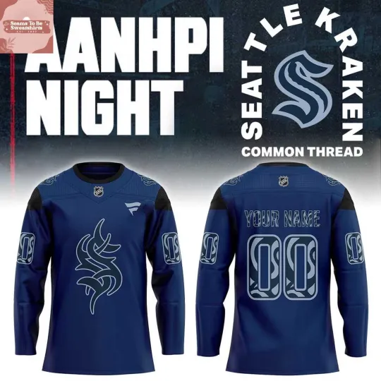 Discover Personalized Seattle Kraken x AANHPI Night 2026 Hockey Shirt Men's Fan Gear