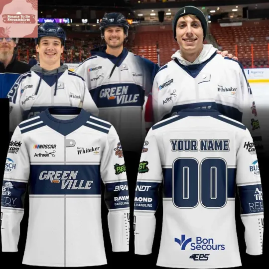 Discover Personalized Greenville Swamp Rabbits x NASCAR Night 2026 Hockey Shirt Fan Gear