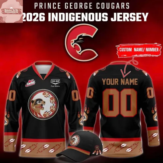 Discover Personalized Prince George Cougars x Indigenous Night 2026 Hockey Shirt Men's
