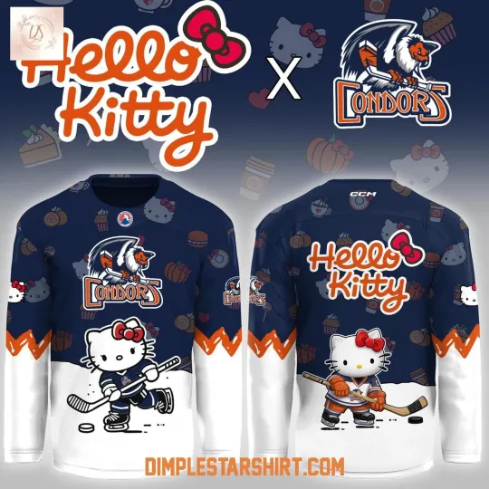 Discover Personalized Bakersfield Condors x Hello Kitttyy Night Game Shirt Men's Fan Gear